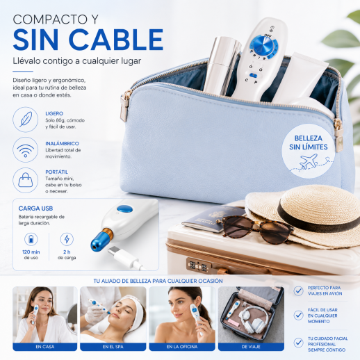 PM FacialPure 1.0, Premier Plasma Pen: tecnología multifunción para el cuidado de la piel, para una piel más clara, firme y saludable.