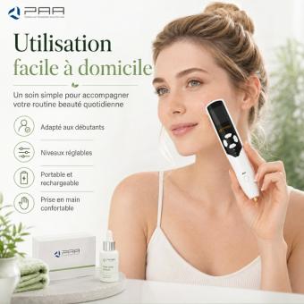PM FacialPure 2.0, stylo plasma à ozone multifonction - Élimine les grains de beauté et les taches, favorise l'absorption du sérum et nettoie la peau