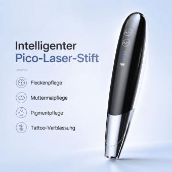 LASER FacialPure LS008 – Heimgebrauch Picosekunden-Laser Pen mit Blaulicht-Positionierung, geeignet für Entfernung von Sommersprossen, Augenbrauen-Tattoos, Tattoos und Pigmentflecken