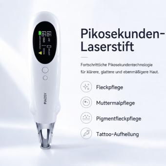 LASER FacialPure Pro - Picosekunden Laser Pen für Zuhause – Kabelloses Gerät zur Tattoo- & Pigmentfleckenentfernung mit Blaulicht-Zielhilfe