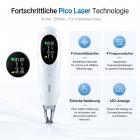LASER FacialPure Pro - Picosekunden Laser Pen für Zuhause – Kabelloses Gerät zur Tattoo- & Pigmentfleckenentfernung mit Blaulicht-Zielhilfe