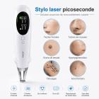 LASER FacialPure Pro – Stylo laser picoseconde sans fil pour usage domestique avec ciblage à lumière bleue, atténue tatouages et taches brunes