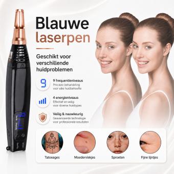 FREYARA LASER FacialPure Lite Upgrade – Professionele Picoseconde Laserpen met Blauw Licht voor Tatoeages en Moedervlekken