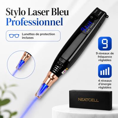FREYARA LASER FacialPure Lite Upgrade – Stylo laser picoseconde professionnel à lumière bleue pour atténuer l’apparence des tatouages et des grains de beauté