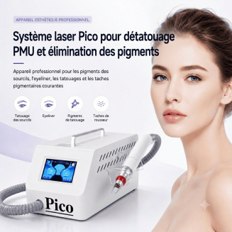 LASER FacialPure 3.0, appareil laser picoseconde professionnel PICO, machine détatouage, élimination indolore et non invasive des tatouages ​​et des sourcils