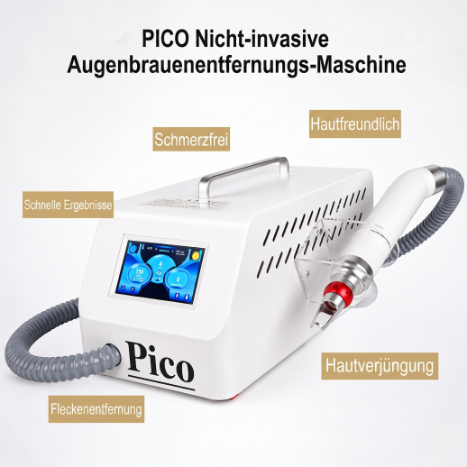 LASER FacialPure 3.0 – PICO-Pikosekundenlasergerät zur schmerzfreien, nicht-invasiven Tattoo- und Augenbrauenentfernung für schnellere und sichere Ergebnisse