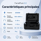 LASER FacialPure 5.0, appareil laser picoseconde compact à technologie noire brillante, élimination indolore et non invasive des tatouages ​​et des sourcils