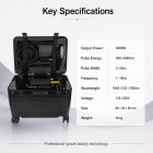 LASER FacialPure 5.0 Ultra, Brilliant Black Technology Double Handle Non-Invasive Laser Picosecond Machine with Pull Rod and Pulley, Eyebrow Remover and Tattoo Remover