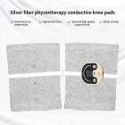 Zilvervezel EMS micro-elektrische kniebrace voor thuisgebruik, gerichte pijnverlichting en comfort voor de gewrichten.