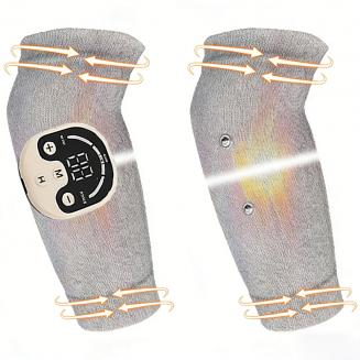 Coudière EMS en fibre d’argent – Appareil de physiothérapie à domicile pour stimulation musculaire et récupération articulaire