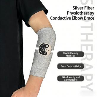 EMS Ellbogenbandage mit Silberionen – Mikroelektrische Therapie für Muskelstimulation und Gelenkregeneration zu Hause