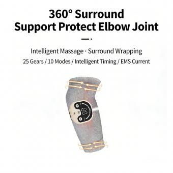 Silver Fiber EMS Micro Electric Elbow Brace Home Physiotherapy Device, Muscle Stimulation and Joint Recovery
