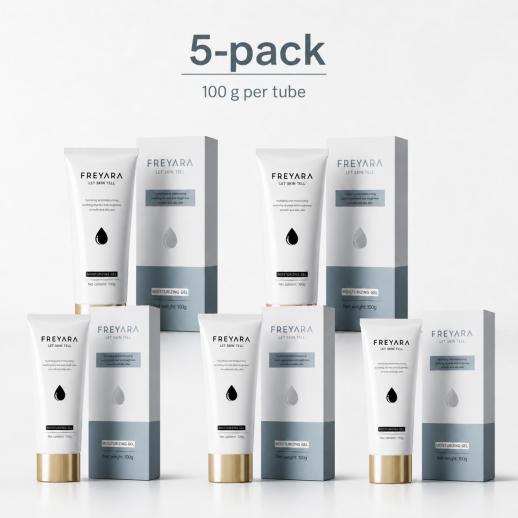 FREYARA Hydraterende Geleidingsgel Aqualis Activator 5 × 100 ml – Conductieve Gel voor Schoonheidsapparaten
