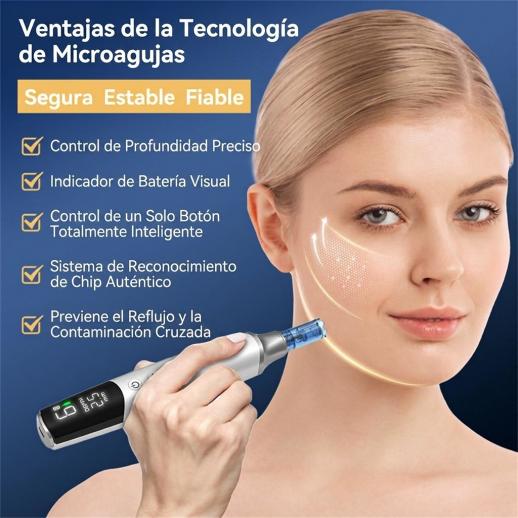 Dr.Pen M9 Dermapen profesional de microagujas, autoajustable inteligente, con 10 cartuchos de agujas de 18 pines.