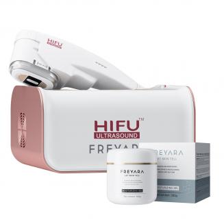 FREYARA FacialDefy 3.0 HIFU-RF-Gerät + 5 Dose FREYARA Pflegegel à 300 g