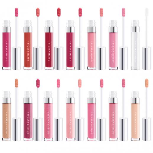 Lipgloss 14in1 Colors Pack , Matte, Shining, Glossy