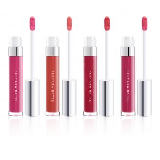 4 en 1 Lipgloss Matte, Waterproof, Longa Duração
