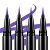 4pcs Eyeliner Liquide, Violet, Imperméable, Durable, 0.5ml