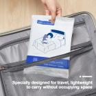 Wegwerpbare steriele beddengoedset van 4 stuks, hygiënisch, huidvriendelijk en geschikt voor op reis (laken van 220*240 cm*1, dekbedovertrek van 220*240 cm*1, kussenslopen van 50*80 cm*2)