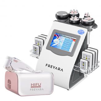 HIFU FacialDefy 3.0 + 6-in-1 Cavitation RF Body Slimming Machine Bundle – Full Body & Face Sculpting Set