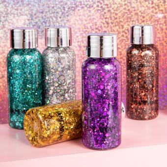 Glitter Sequin Gel for Eyeshadow, Body, Lip #01