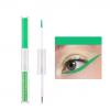 Vloeibare eyeliner, dubbelzijdig mat en glitter, #9 groen