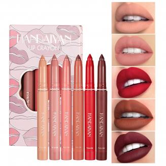 Matte Lip Crayon 6 Colors Pack, #1