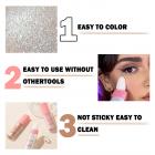 Highlight Powder Patting, Shimmer for Body Face Eye, No3 golden brown