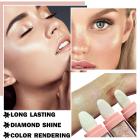 Highlight Powder Patting, Shimmer for Body Face Eye, No3 golden brown