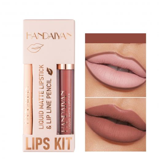 Matte Liquid Lipstick and Lip Liner Kit #8