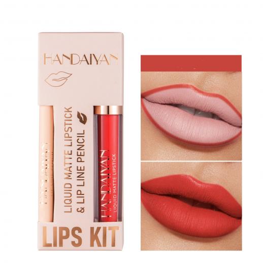 Matte Liquid Lipstick and Lip Liner Kit #11