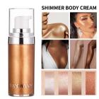 Face Body Luminizer Highlighter Cream, #1 Pearl White