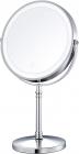 LED Makeup Mirror 1x / 10x Magnification with Lights, 8" Double Sided Vanity Mirror, 3 Light Mode, Touch Control, USB Rechargeable