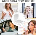 1X/5X Grossissant LED Miroir de Poche, Double Face, Portable pour le Voyage
