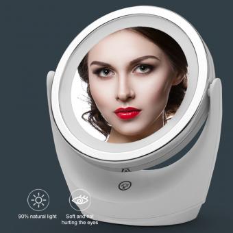LED Makeup Mirror Double Sided 1X/5X Battery Rechargeable LED Makeup Mirror Double Sided 1X/5X Battery Rechargeable