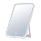Desktop LED Makeup Mirror, Touch Control, 3 Mode Lighting, Adjustable, Portable, Rechargeable