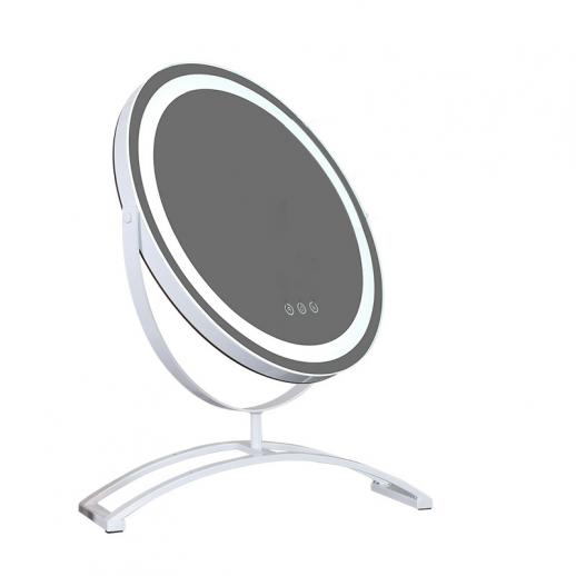 LED Vanity Mirror, Round HD 50*56.5cm, 360° Rotation, Smart Touch