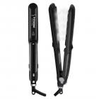 Plancha de pelo a vapor, placa de cerámica profesional y plancha plana, 150 ℃-230 ℃, carga de enchufe