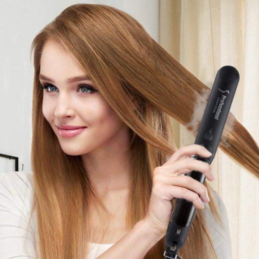 JMMO Hair Straightening Iron,Hair Straightener Flat Iron And Curler 2 In 1  For All Hairstyles,Hair Straightener Curling Iron 2 In 1 Hair Styling  Tool,13-Gears Adjustable Temps & Temperature Memory,1-H Auto-Off  Long-Lasting Styling