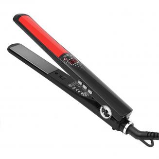 Hair Straightener Titanium Flat Iron 1", 120℃-230℃ MCH Fast Heating, Plug Charge Hair Straightener Titanium Flat Iron 1", 120℃-230℃ MCH Fast Heating, Plug Charge