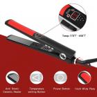 Hair Straightener Titanium Flat Iron 1", 120℃-230℃ MCH Fast Heating, Plug Charge