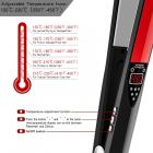 Hair Straightener Titanium Flat Iron 1", 120℃-230℃ MCH Fast Heating, Plug Charge