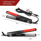 Hair Straightener Titanium Flat Iron 1", 120℃-230℃ MCH Fast Heating, Plug Charge