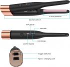 Kabelloser Haarglätter Mini Portable, 0.3inch Gold Titanium Glätteisen für Kurzes, Dünnes Haar, 160°C-200°C 3 Stufen, USB Wiederaufladbar