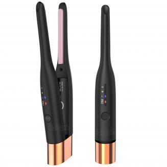 Cordless Hair Straightener Mini Portable, 0.3inch Gold Titanium Flat Iron for Short Thin Hair,160°C-200°C 3 Levels, USB Rechargeable Cordless Hair Straightener Mini Portable, 0.3inch Gold Titanium Flat Iron for Short Thin Hair,160°C-200°C 3 Levels, USB Rechargeable