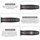 Beard Straightener Comb for Men, Electric Heated, 120°C-230°C 12 Temp Levels, Anti-Scald Ionic, Plug Charge