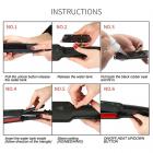 Infrared Steam Hair Straightener, 2" Tourmaline Ceramic Plate, 120℃-230℃ 10 Temps Fast Heating, Plug Charge
