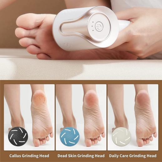 Electric Callus Remover for feet, Rechargeable Foot File Hard Skin Remover,  Pedicure Tools kit for Cracked Heels Calluses and Dead Skin, 2 Speeds  Adjustable 
