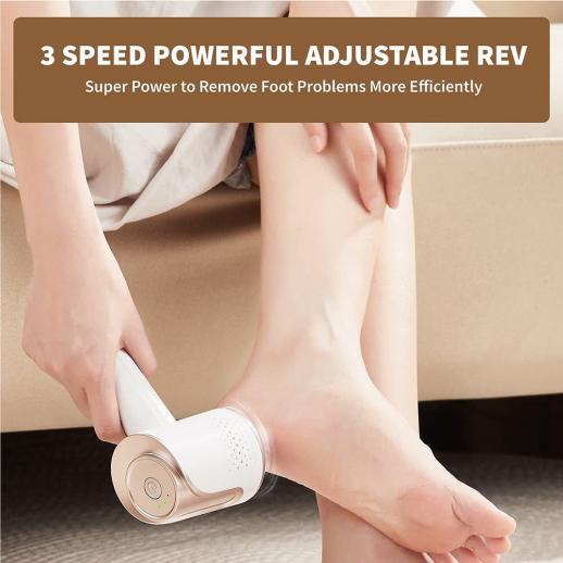 Electric Foot Callus Remover for Dead Hard Cracked Dry Skin, USB Rechargeable