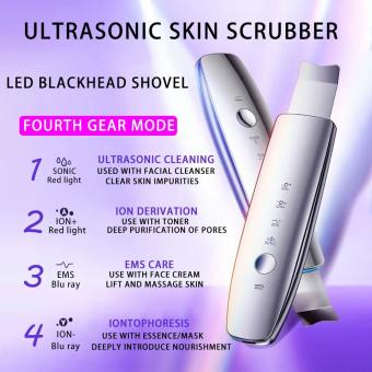 Ultrasonic Skin Scrubber EMS 28K High Frequency Cleansing, USB Rechargeable Ultrasonic Skin Scrubber EMS 28K High Frequency Cleansing, USB Rechargeable